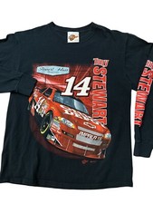 Tony Stewart NASCAR Winners Circle Unisex Long Sleeve T-Shirt Size Large Black