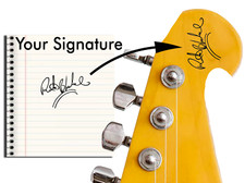 Your Own CUSTOM SIGNATURE Waterslide Decal for Guitars or Bass