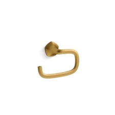 KOHLER Wall Mounted Sundae Towel Ring in Vibrant Brushed Moderne Brass