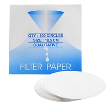 Premium Qualitative Filter Paper 100 Pack - 7.28" 18.5cm