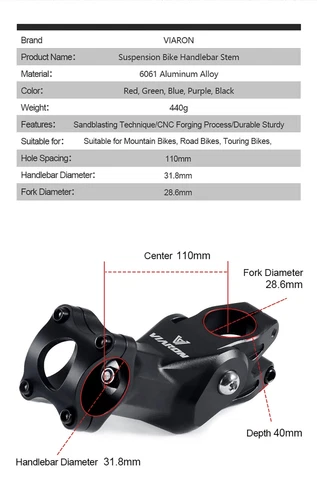 Suspension Stem for Bicycles Road Gravel Bike Shock-Absorbing Handlebar Stem - Picture 14 of 29