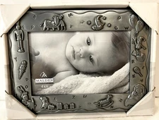 Malden International Designs 6 1/2" x 8" Modern Nursery Baby Picture Frame New