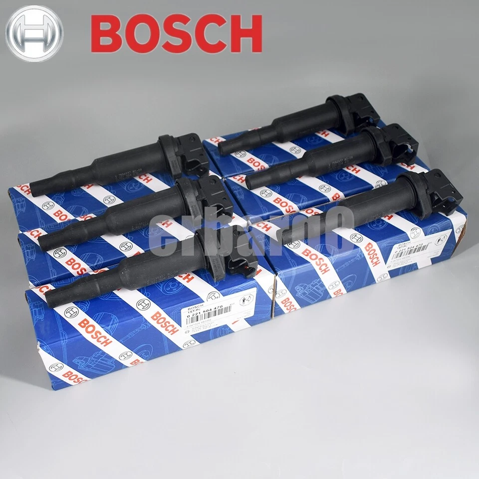 6x OEM BOSCH Ignition Coil Set W/ Connector Boot For BMW 5 6 7 x5 x6 0221504470 - Image 3 of 4