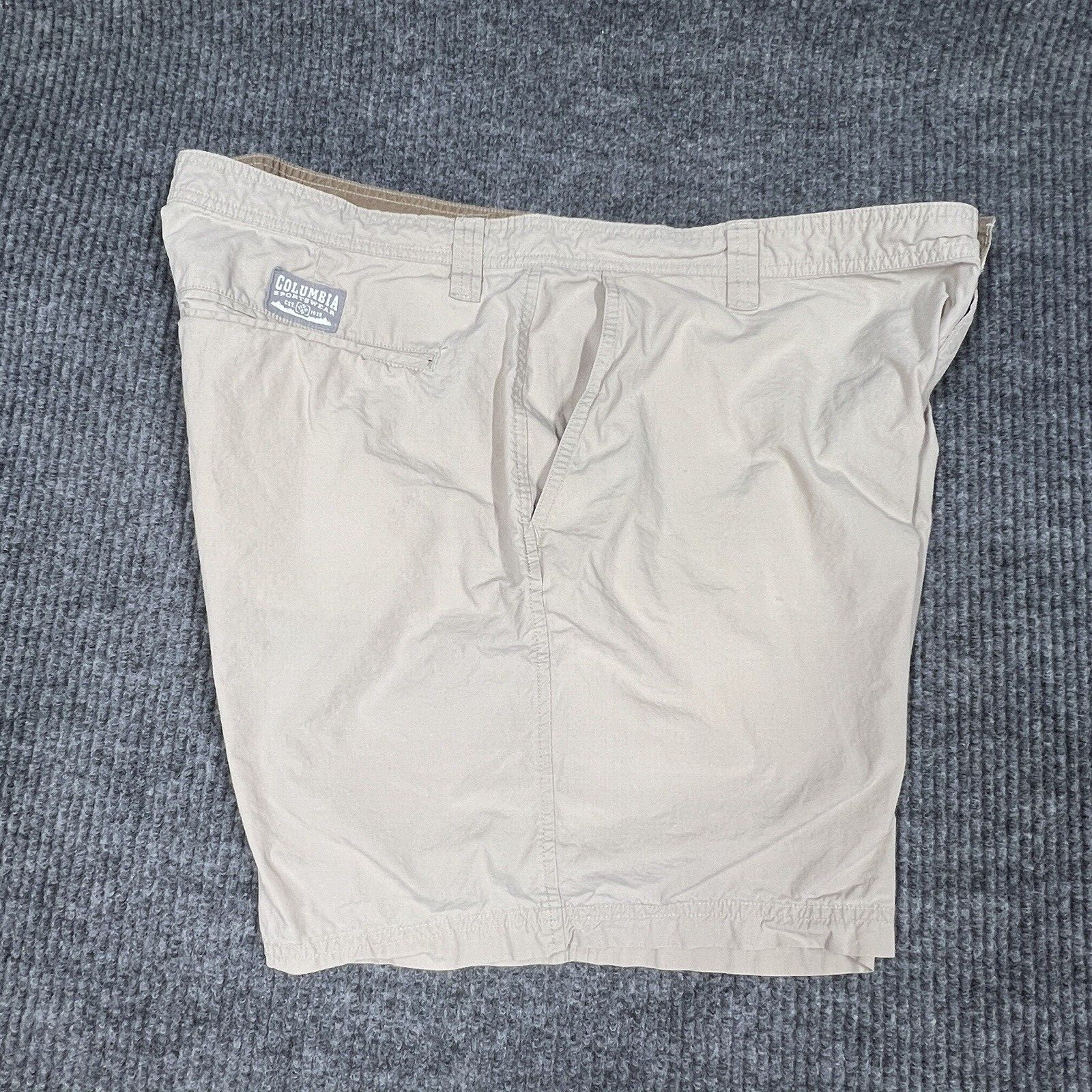 Columbia Angus Springs Sportswear Chino Mens 42 Shorts Khaki Tan Cotton Casual thumbnail 3
