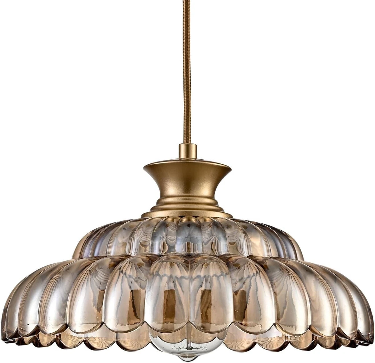 amber glass chandelier products for sale | eBay