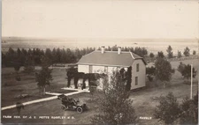 RPPC ** Edgeley North Dakota Scene at the Farm of J.L. Potts 1910 RPO Postmark