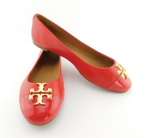 tory burch red flat shoes