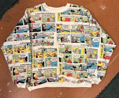 Hi & LOIS Sunday Comic Sweatshirt -Size Medium Funnay s U.S.A.
