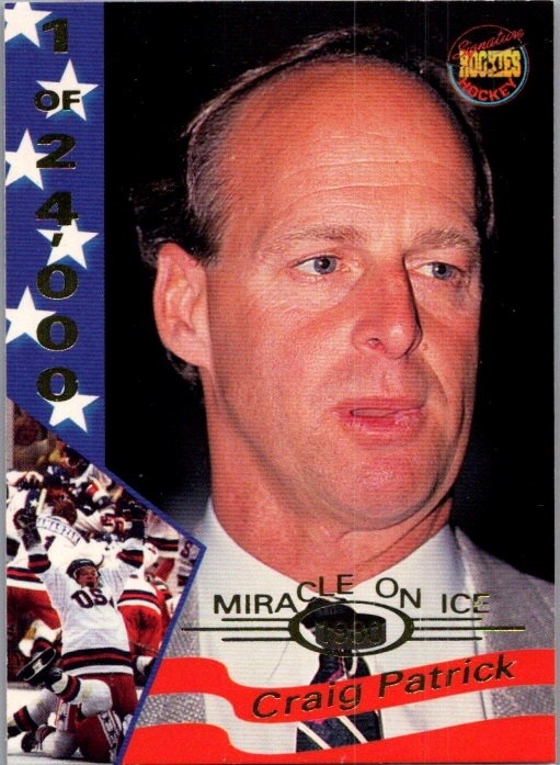 Craig Patrick 1995 Signature Rookies Miracle on Ice #43 USA /24000