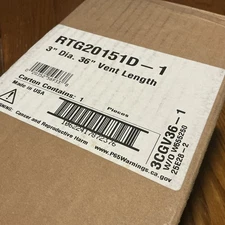 Rheem 3 in x 5 in x 36 in Concentric Vent for Tankless Water Heaters RTG20151D-1