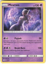 Mewtwo 12/18 Detective Pikachu DET HOLO NM Pokemon Card TCG