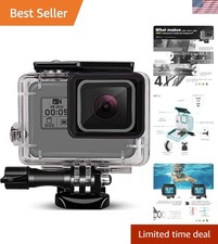 Enhanced Waterproof Housing for GoPro Hero 7/6/5 - Ideal for Underwater Action