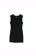Mango Mng Women's Size Small Navy Blue Sleevelese Shift Dress Work Career