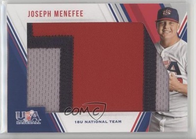 2018 USA Baseball Stars & Stripes Jumbo Jersey Number 9/9 Joseph Menefee #35 1u6