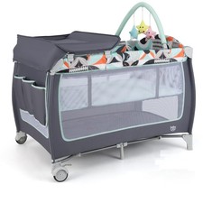 Cuna De Bebe Para Junto Cama Plegable Portatil Con musica y Juguetes Giratoria