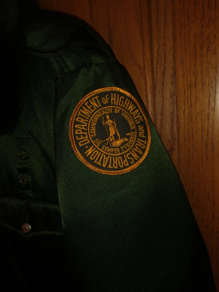 Vtg Blauer Tufnyl Jacket Olive Quilted&Rain Liners,VA Dept of Transport LEO 44L - Image 3 of 4