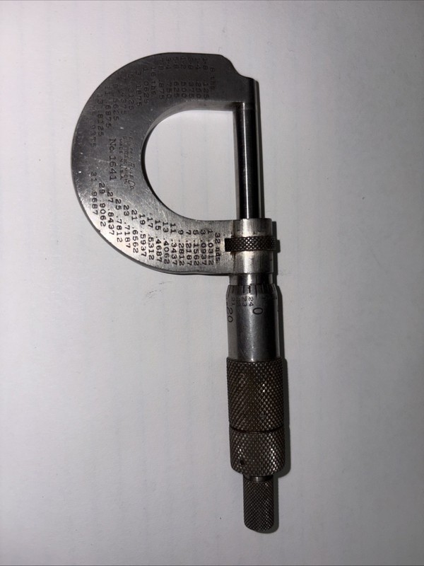 Vintage LUFKIN 1641 Micrometer (0-1” outside)