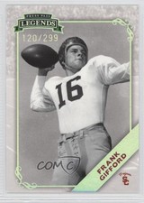 2009 Press Pass Legends Silver Holofoil 120/299 Frank Gifford #68 HOF 0b5
