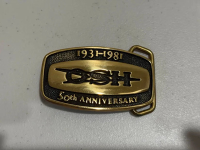 #ad Orchard Supply Hardware 50th Anniversary Buckle Brass 1931 1981 $28.45