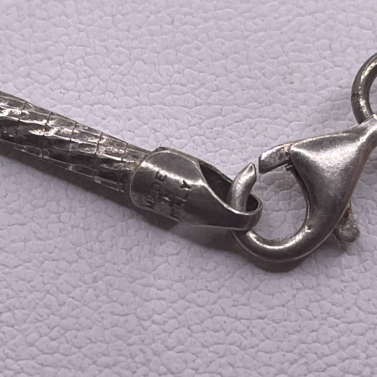 Italian Milor Sterling Silver Snake/Mesh Link Solid Chain 16in (22.5g) View 5