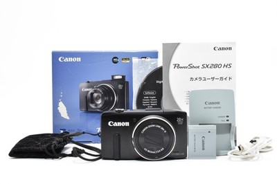 ︎[NEUWERTIG] Canon PowerShot SX280 HS Schwarz Digitalkamera mit Box aus...