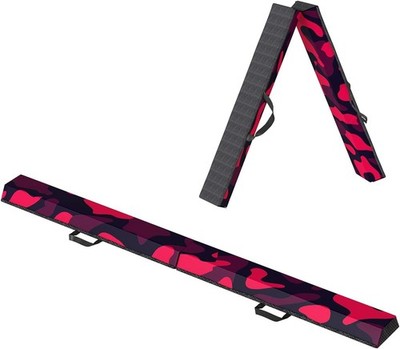 6/8 FT Floor Balance Beam Folding Balance Beam Gymnastics Balance Beam w/Carry
