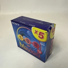 SONY 156MB CD-R CD RECORDABLE - 5-PACK MAVICA CAMERAS - 5MCR-156A New