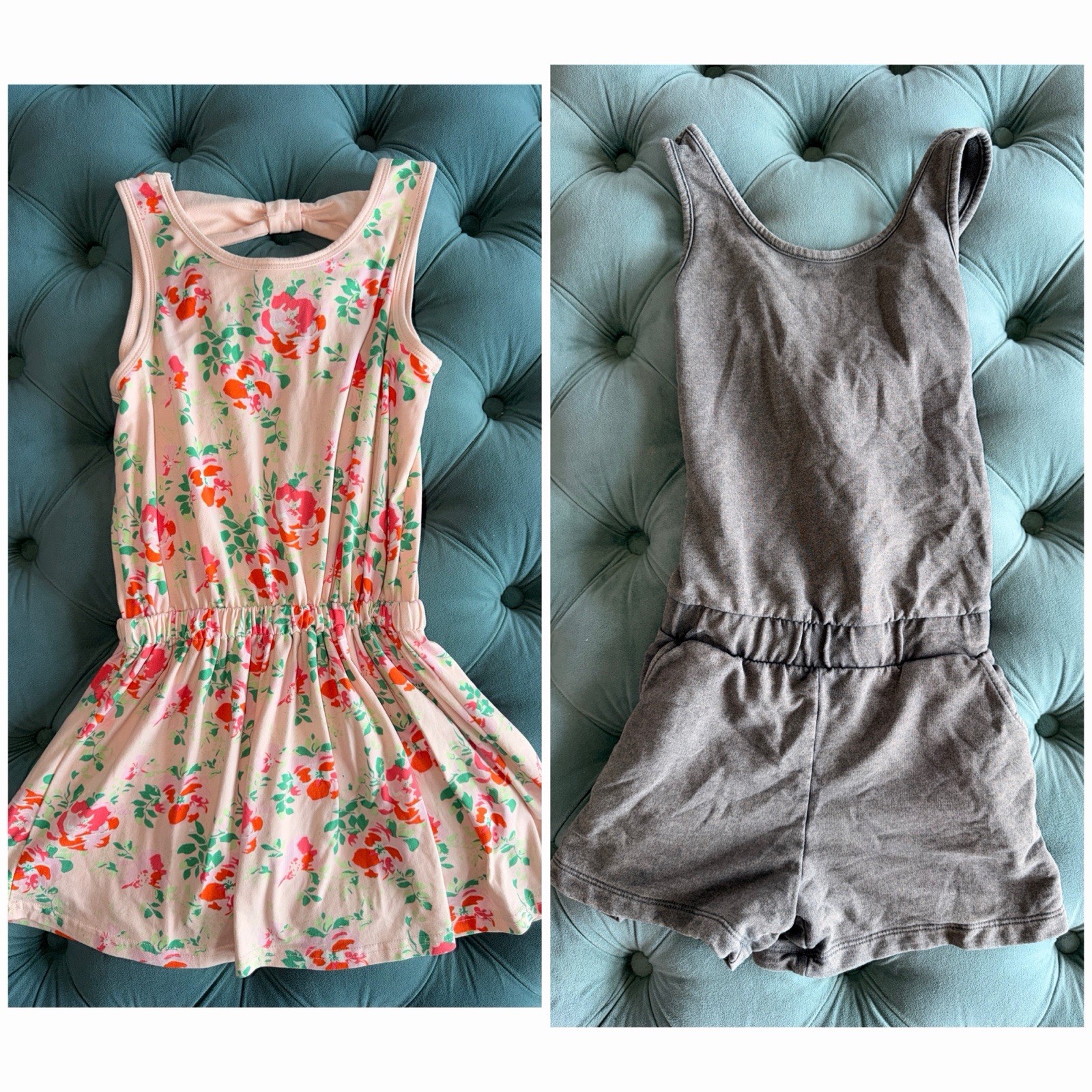 Girls Summer Dress/Romper Bundle size Medium 7/8