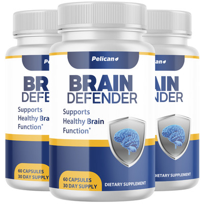 Brain Defender- Brain Support- 3 Bottles- 180 Capsules