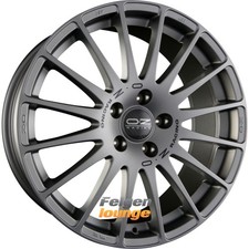 4x OZ SUPERTURISMO GT Grigio Corsa + Black Lettering 7,5x17 ET35 5x112