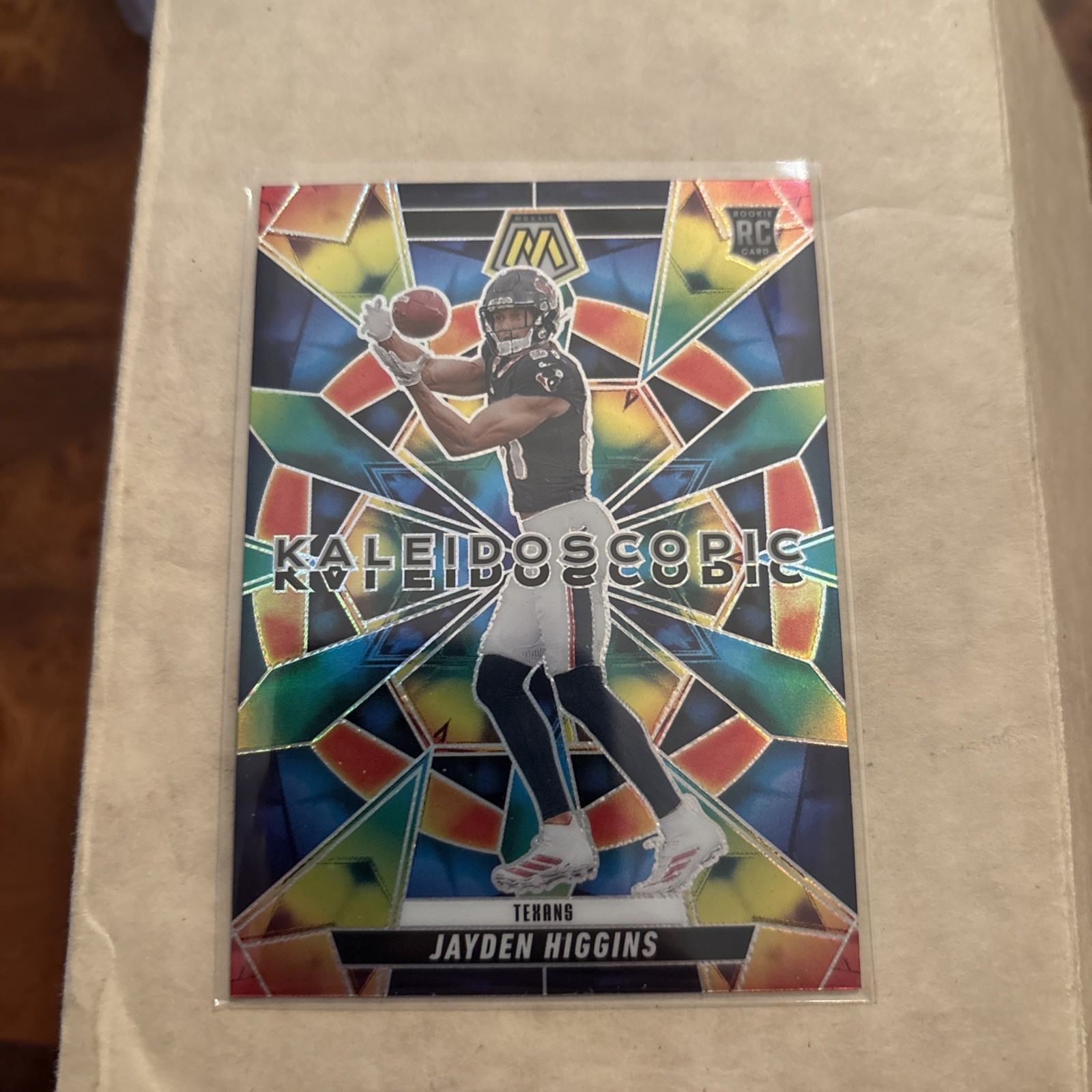 2025 Panini Mosaic Jayden Higgins Rookie Kaleidoscopic Prizm Case Hit SSP Prizm