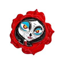 Halloween Skull Brooch Pin - Witch Ghost Spooky Costume Pin Jewelry Gift