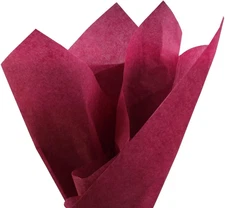 100 Sheets Burgundy Wine Color Tissue Wrapping Paper Bulk 20 X 15 Inches for Gif