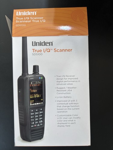 Uniden SDS100 True I/Q Digital Handheld Scanner