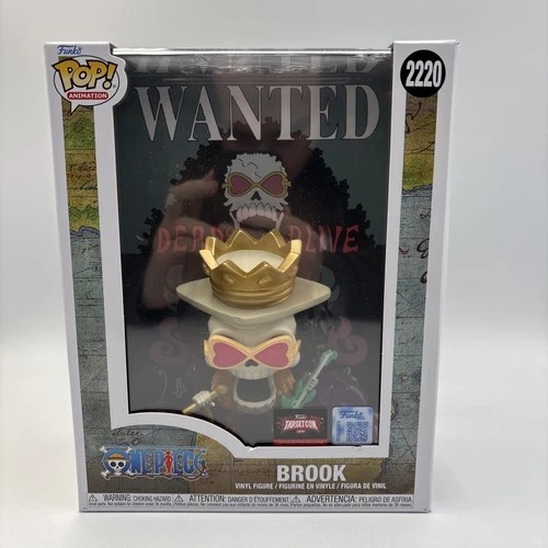 Funko Pop One Piece Wanted Poster Brook #2220 - TargetCon Exclusive - IN HAND