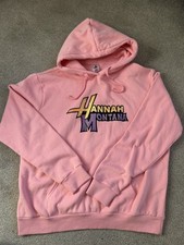 Disney Store Hannah Montana Bubblegum Pink Hoodie Size Women’s Large 14-16