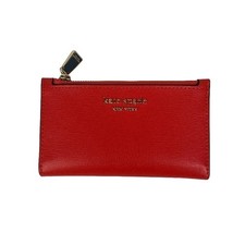 Kate Spade Morgan Small Slim Bifold Wallet in Red Berry