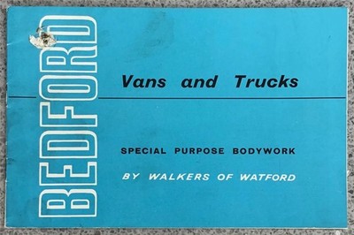 Bedford Vans & Trucks Verkaufsprospekt Okt 1964 D/10/64 Gehhilfen Karosserie