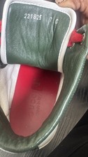 Gucci Mens High Top Leather Sneakers White/Gr...