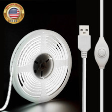 5V USB LED Strip Lights, 3.28FT COB Light Strip White, Short LED Strip Light, Fl
