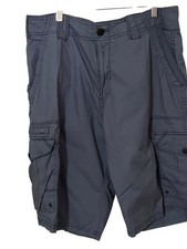 Mens Ripstop Cargo Shorts 34 Iron Co. Hiking Outdoors Gorpcore Cotton Blend