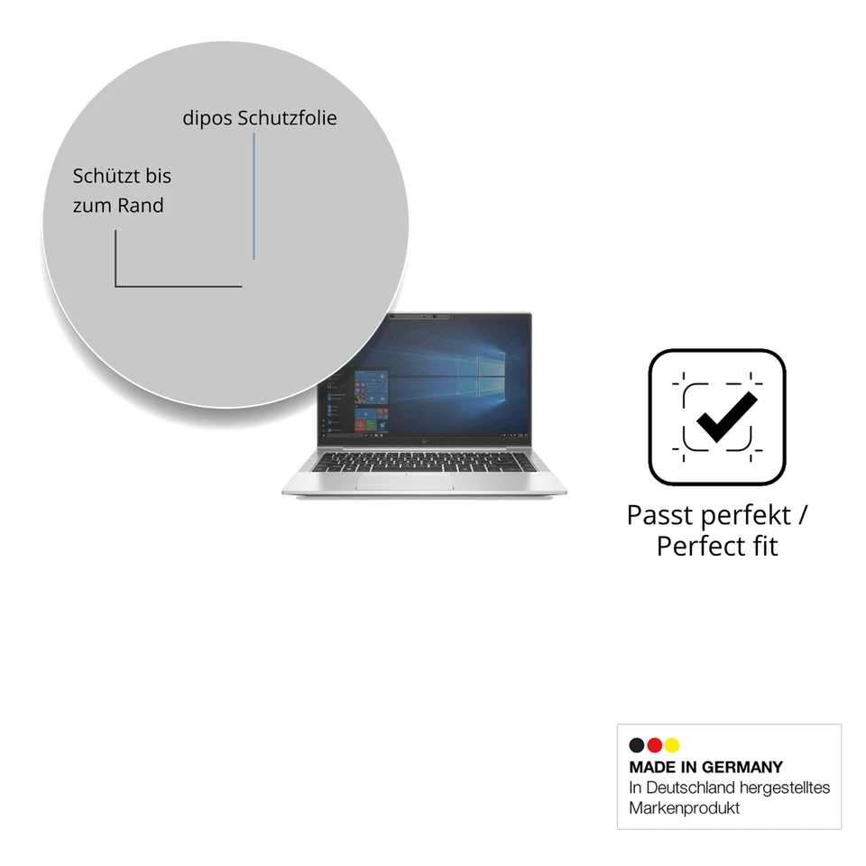 Screen Protector for HP EliteBook 840 G7 Privacy Filter 4-Way Protection dipos - Image 4 of 4