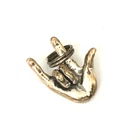 Vintage Necklace Pendant tested 925 STERLING SILVER Love Ring Jewelry lot y