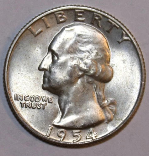 1954-S Washington Quarter - BU - #9795D - FREE SHIPPING