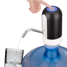 5 Gallon Rechargeable Water Dispenser - One Button Pump with Replaceable Suct...