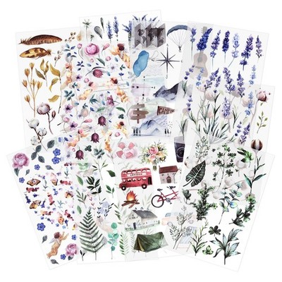Rub On Transfer Sticker Scrapbook Stickers Flower Stickers Decoration Sticker...