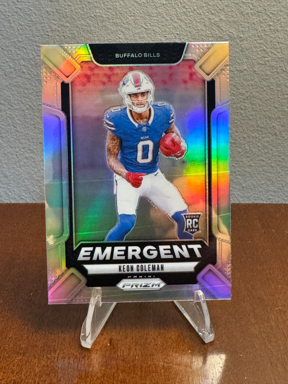 2024 Panini Prizm - Emergent Keon Coleman #16 Silver Prizm (RC)