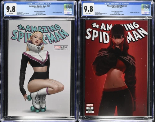 Amazing Spider-Man #27 & #40  Jeehyung Lee Two-fer Trade Variants CGC 9.8