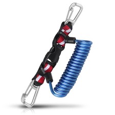 Scuba Retractable Lanyard, Stainless Steel Double-Clips and Spiral Core Anti-...