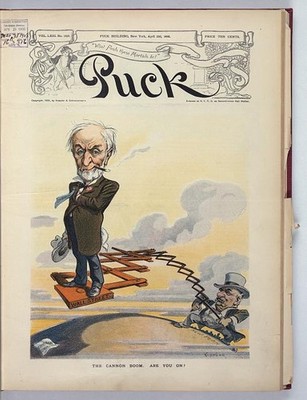 New York NY Joseph G Cannon J Pierpont Morgan 1908 Puck Cartoon Wall Street